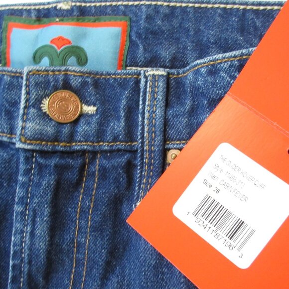 NWT Chloe Fineman x MOTHER The Glider Hover Cuff in Cabin Fever Rigid Jeans 26 - Picture 4 of 12